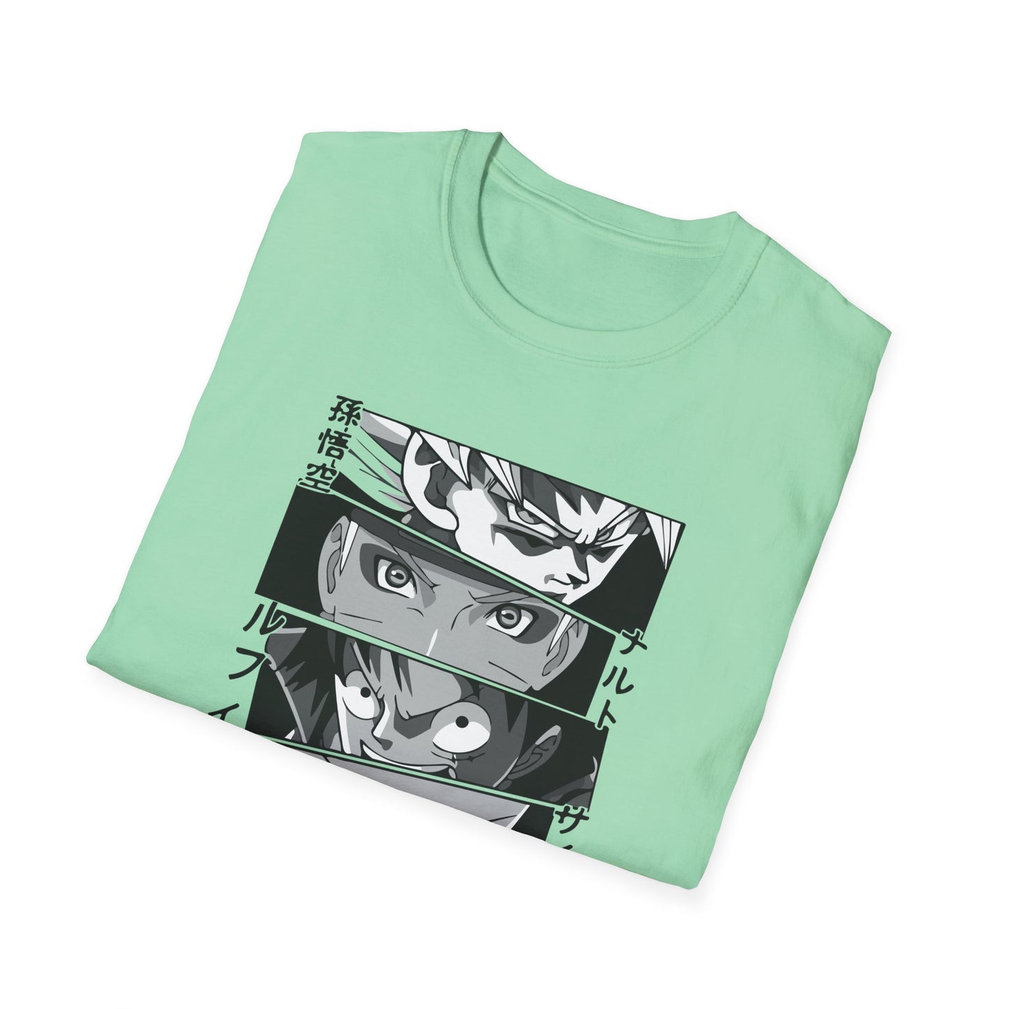 Anime Mash Up Unisex Softstyle T-Shirt