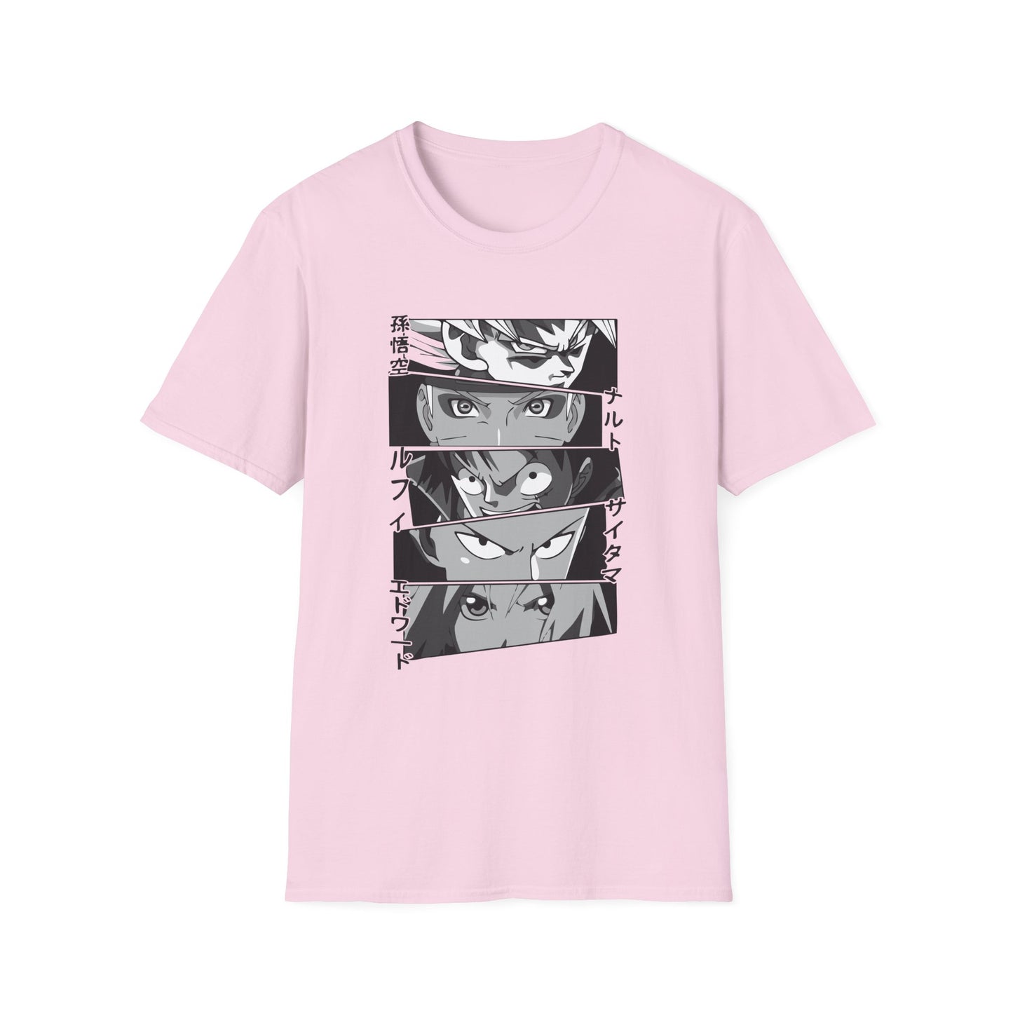 Anime Mash Up Unisex Softstyle T-Shirt