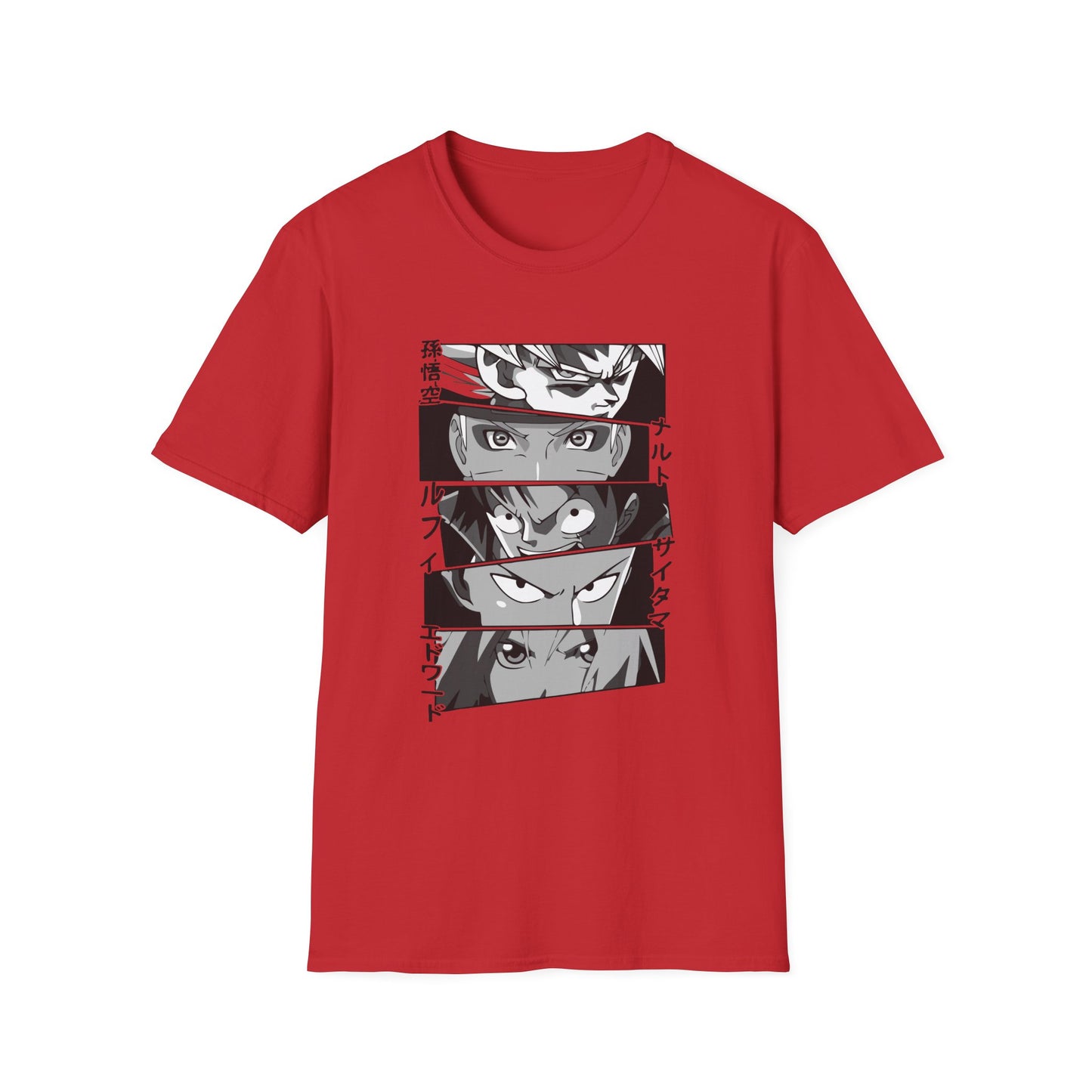 Anime Mash Up Unisex Softstyle T-Shirt