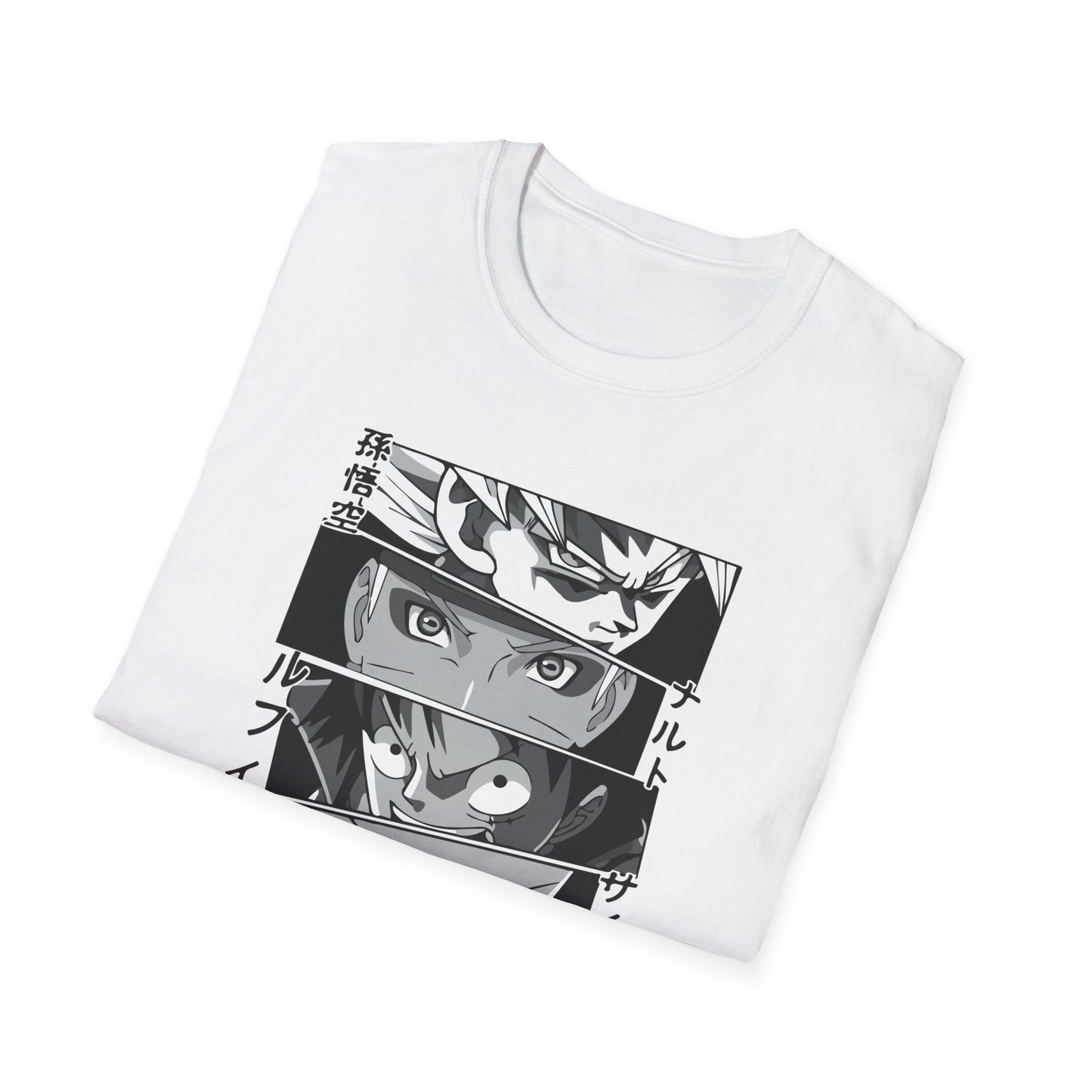 Anime Mash Up Unisex Softstyle T-Shirt