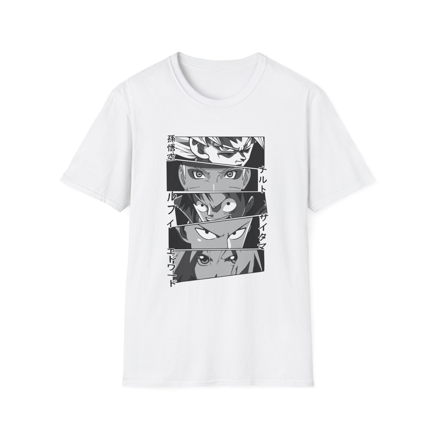 Anime Mash Up Unisex Softstyle T-Shirt