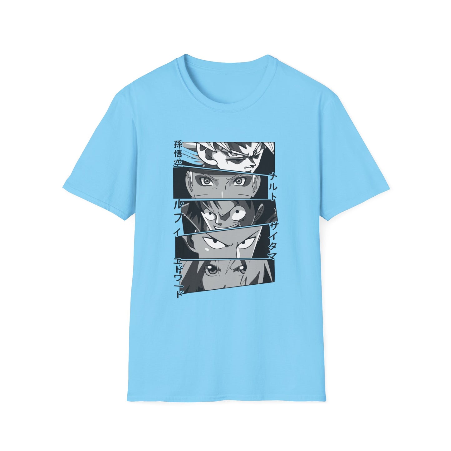 Anime Mash Up Unisex Softstyle T-Shirt