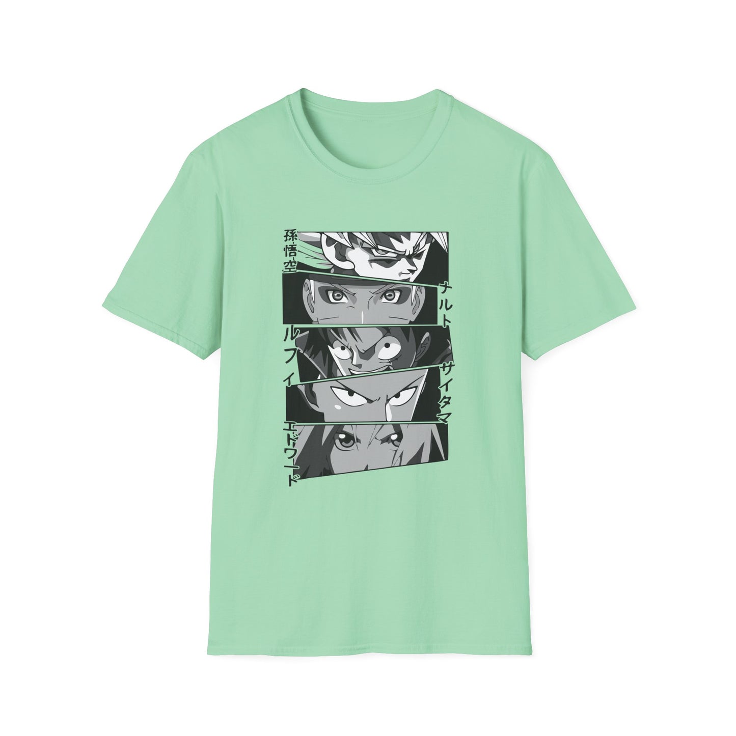 Anime Mash Up Unisex Softstyle T-Shirt