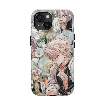 Anime-Inspired Tough Phone Case - Floral Design for Fans