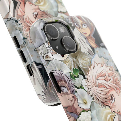 Anime-Inspired Tough Phone Case - Floral Design for Fans