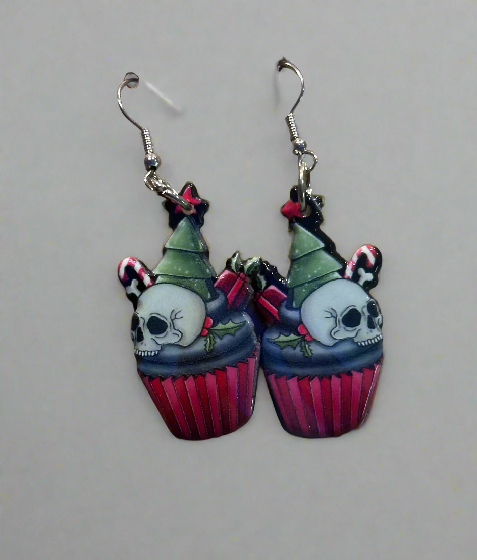 Gothic Christmas Earrings