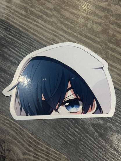 Dark Fantasy Shonen Peeker Car Sticker