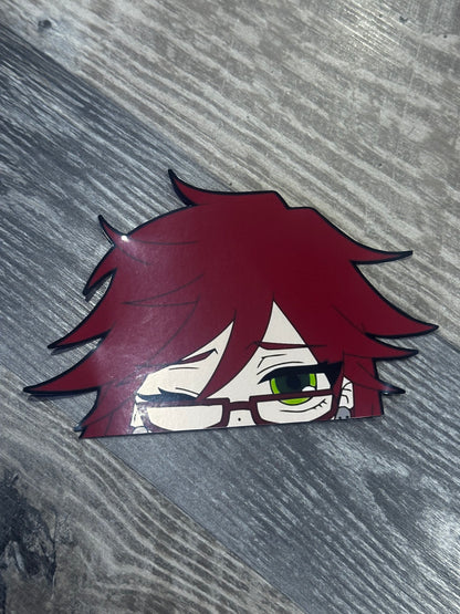 Dark Fantasy Shonen Peeker Car Sticker